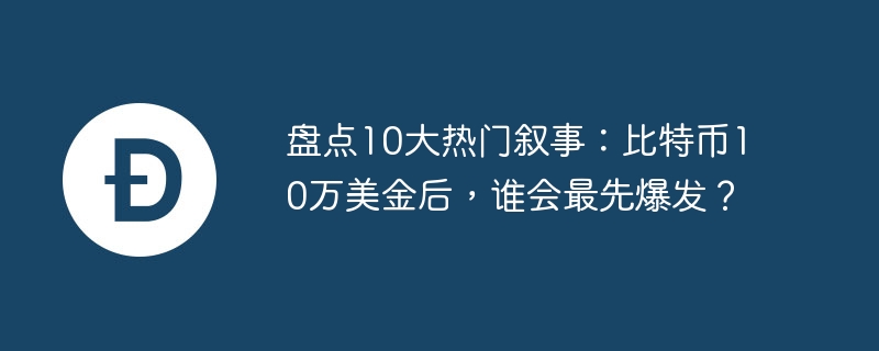 盘点10大热门叙事：比特币10万美金后，谁会最先爆发？